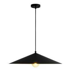 Industrial Oversized Iron Flat Cone Kitchen Pendant Light