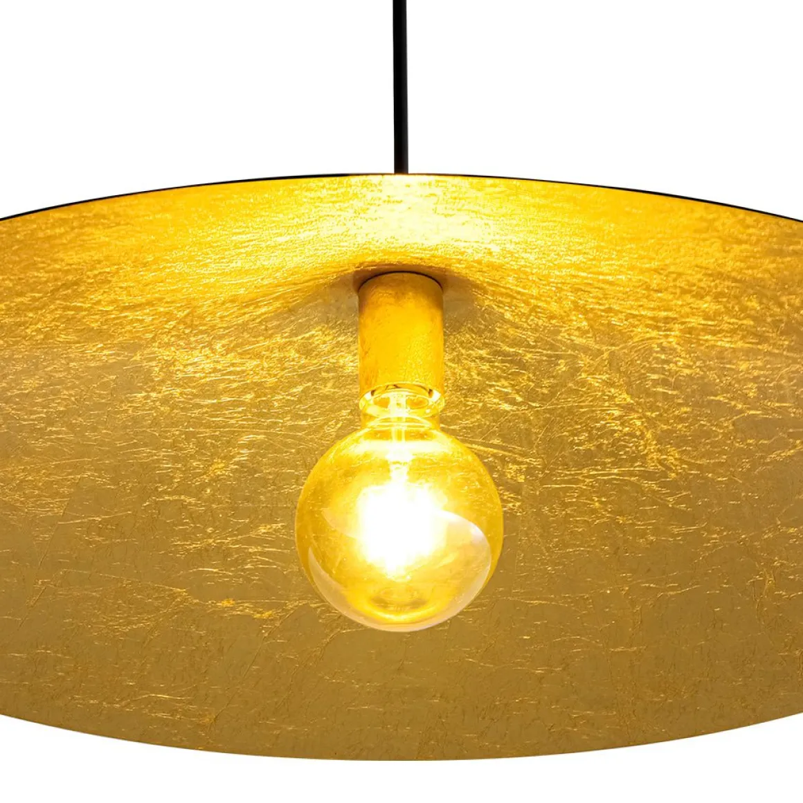 Industrial Oversized Iron Flat Cone Kitchen Pendant Light