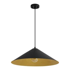 Industrial Oversized Iron Flat Cone Kitchen Pendant Light