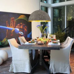 Industrial Oversized Large Metal Dome Pendant Light