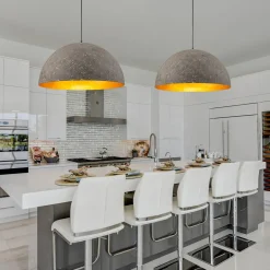 Industrial Oversized Large Metal Dome Pendant Light