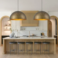 Industrial Oversized Large Metal Dome Pendant Light