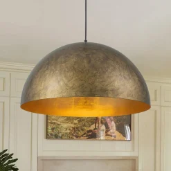 Industrial Oversized Large Metal Dome Pendant Light