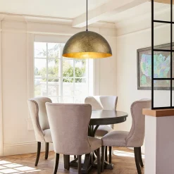Industrial Oversized Large Metal Dome Pendant Light
