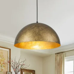 Industrial Oversized Large Metal Dome Pendant Light