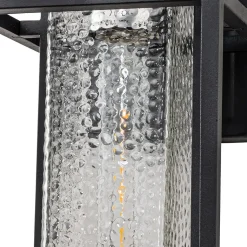 IP23 Black Waterproof 1-Light Square Cage Outdoor Wall Sconce