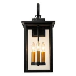 IP23 Farmhouse Square Lantern Outdoor Wall Sconce