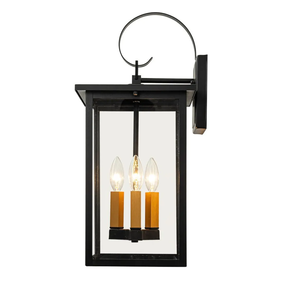 IP23 Farmhouse Square Lantern Outdoor Wall Sconce