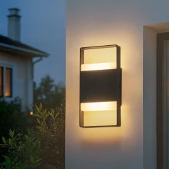 IP54 Minimalist Rectangle Dimmable LED Outdoor Wall Light