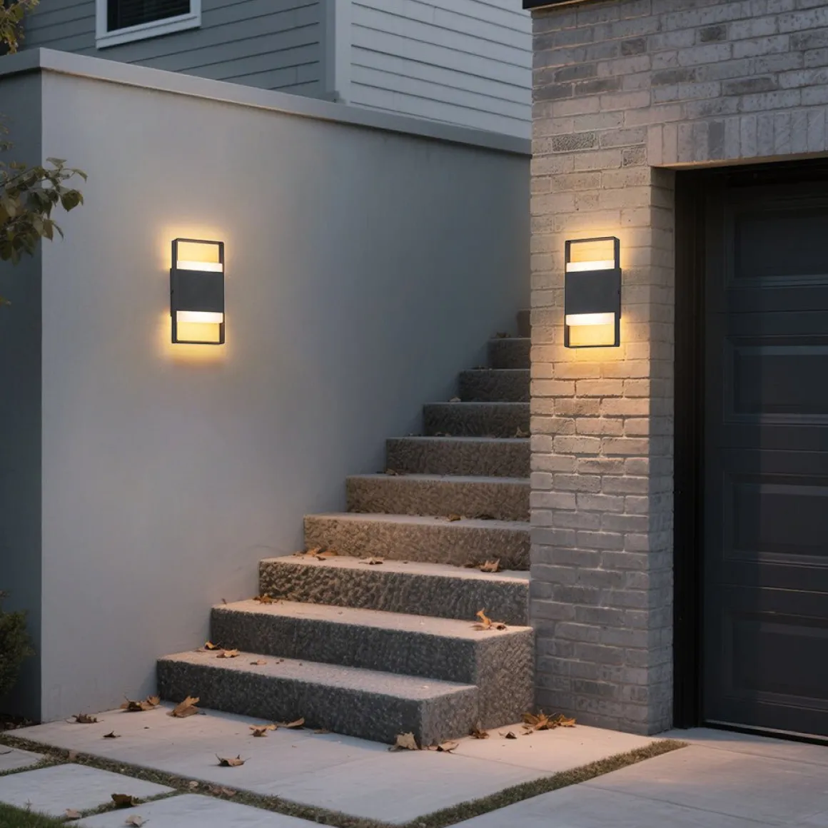 IP54 Minimalist Rectangle Dimmable LED Outdoor Wall Light