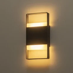 IP54 Minimalist Rectangle Dimmable LED Outdoor Wall Light