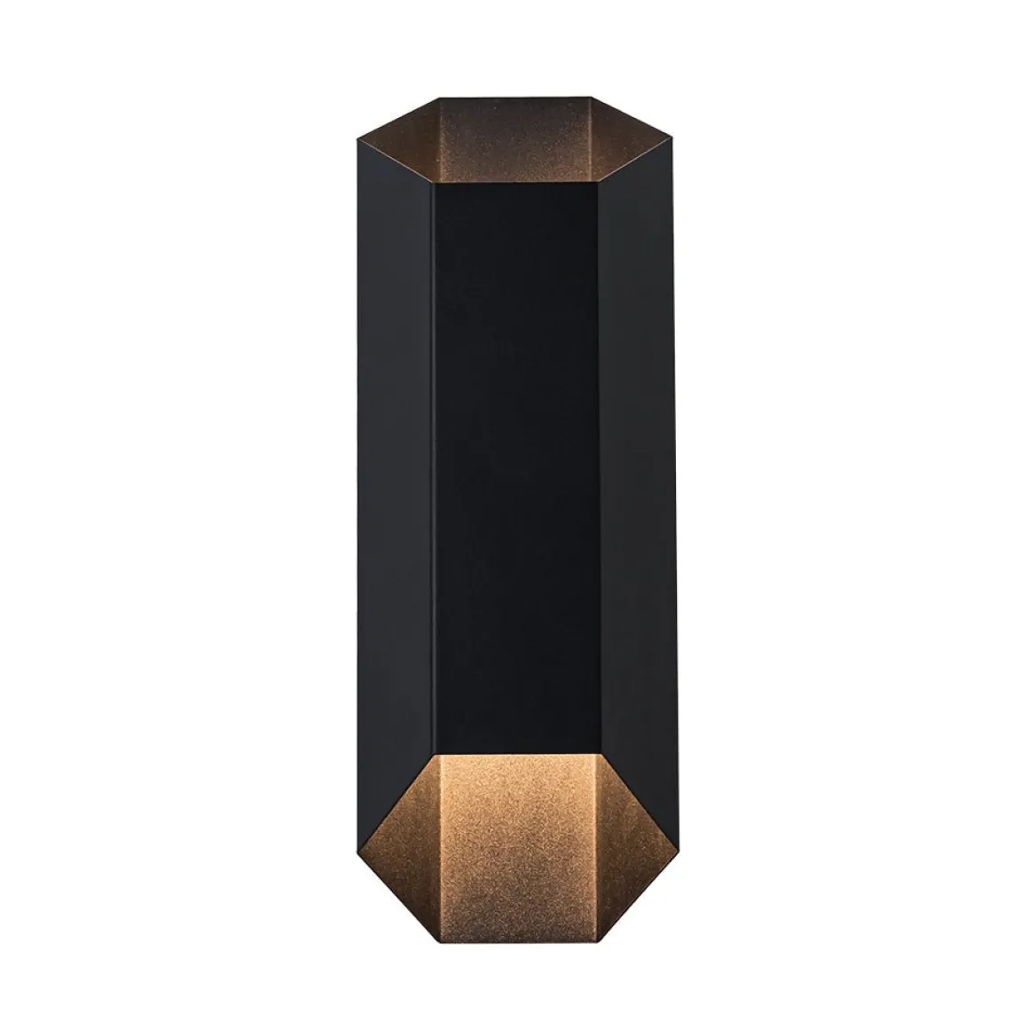 IP54 Up and Down Black Geometric Tube LED Outdoor Wall Light