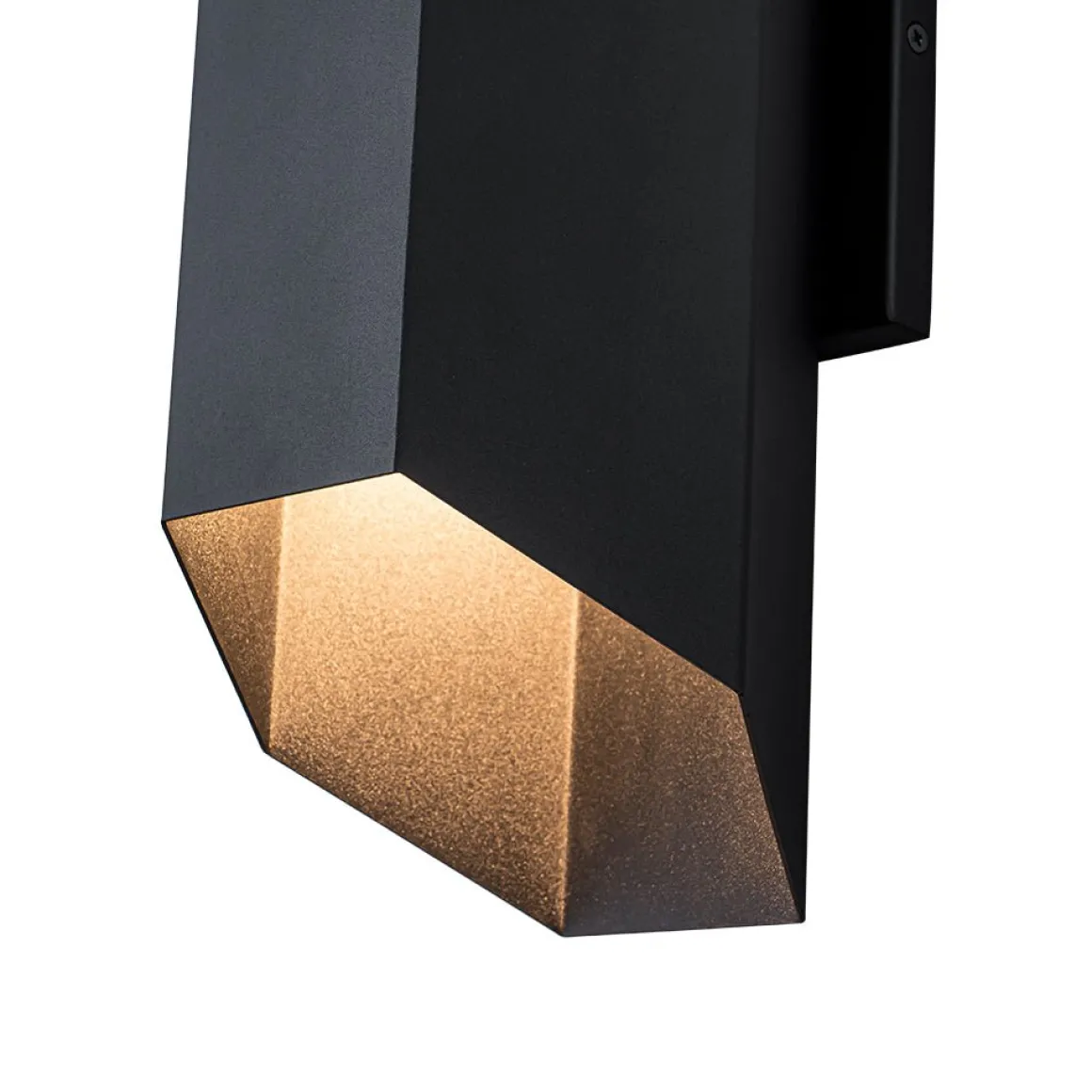 IP54 Up and Down Black Geometric Tube LED Outdoor Wall Light