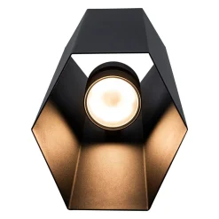 IP54 Up and Down Black Geometric Tube LED Outdoor Wall Light