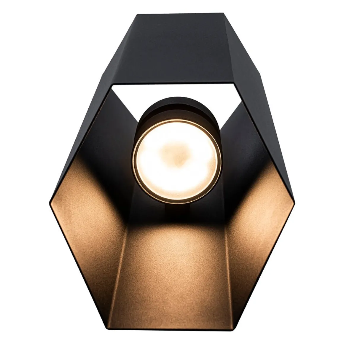 IP54 Up and Down Black Geometric Tube LED Outdoor Wall Light