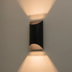 IP54 Up and Down Black Tunnel LED Outdoor Wall Lamp