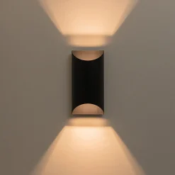 IP54 Up and Down Black Tunnel LED Outdoor Wall Lamp
