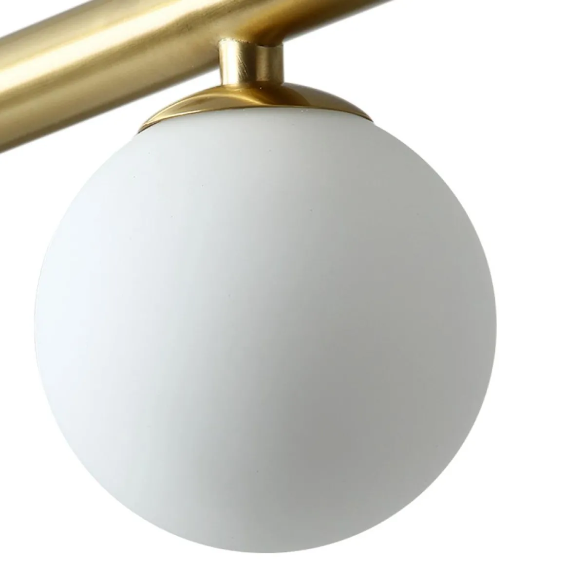 Kitchen Island Glass Globe Linear Chandelier