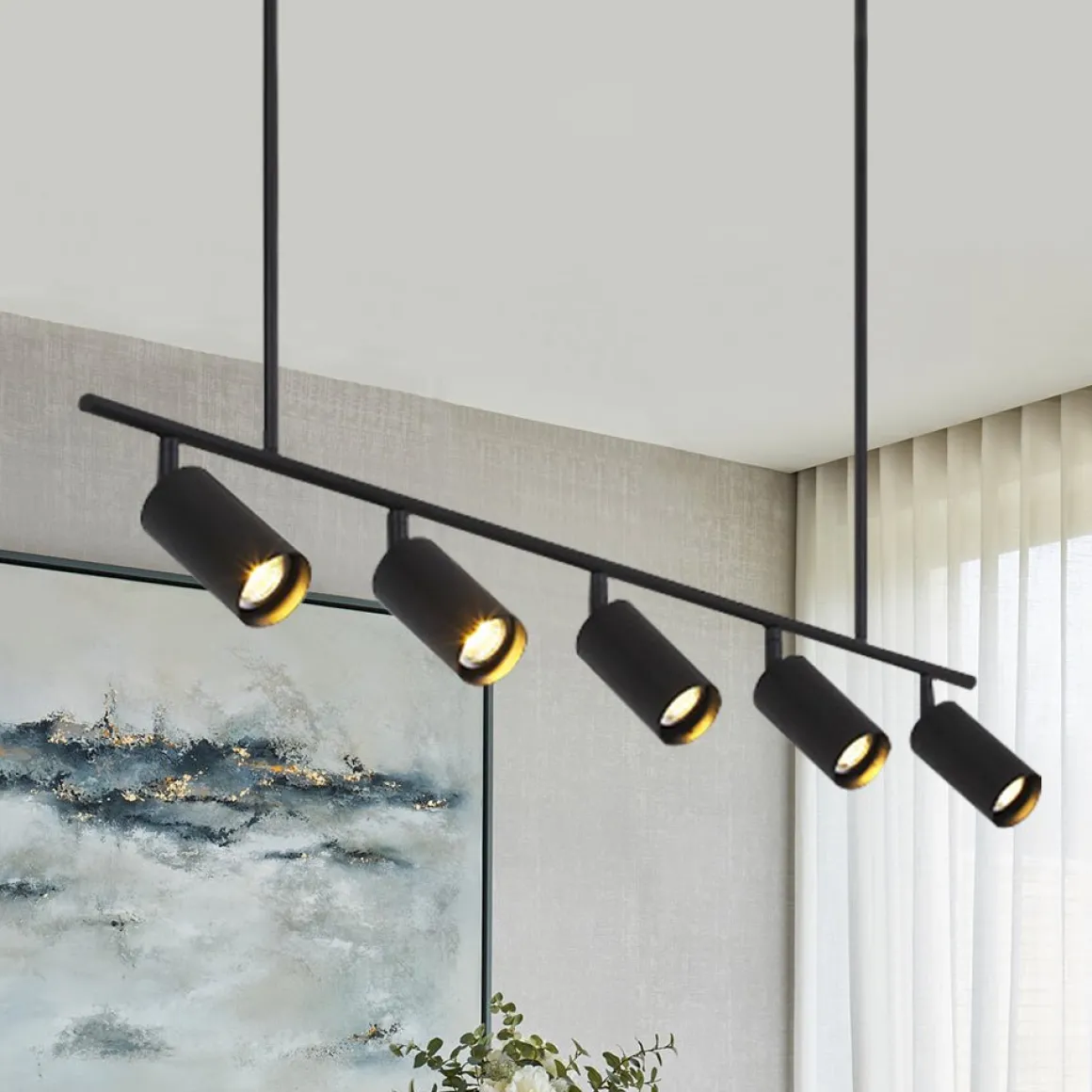 Kitchen Island Linear Pendant Track Lighting