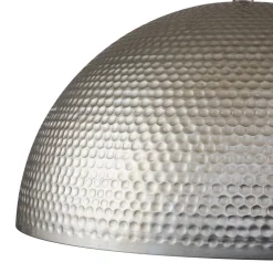 1-Light Antique Oversized Hammered Dome Pendant Light