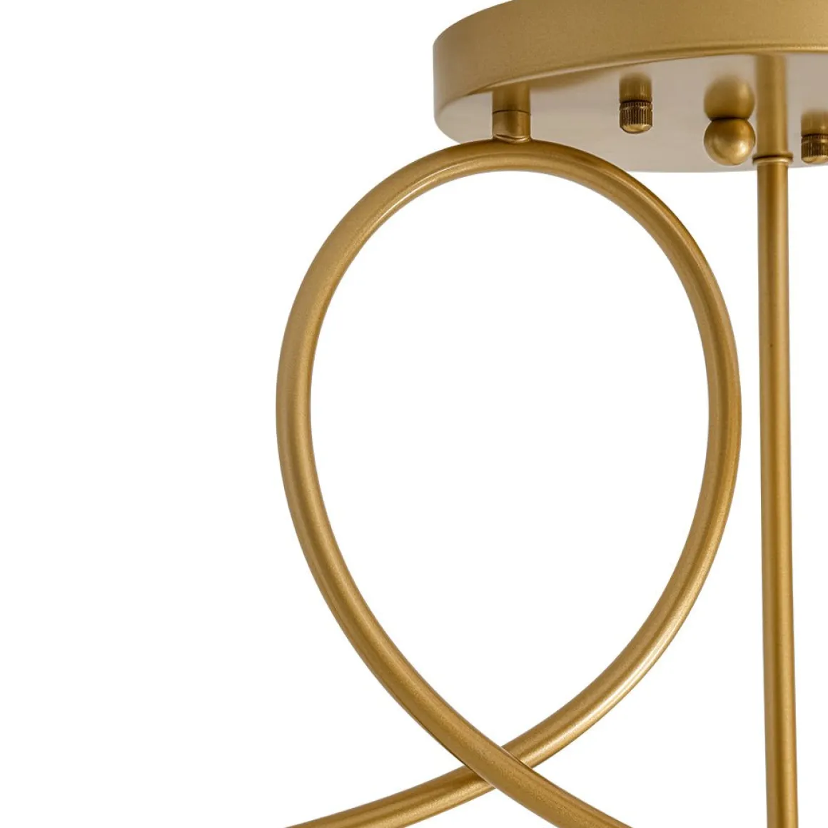 6‑Light Arch Opal Glass Globe Bubble Semi Flush Chandelier