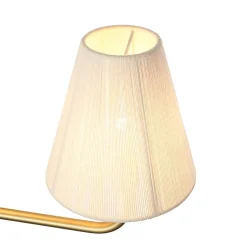 3-Light Beige Woven Thread Conical Vanity Wall Sconce