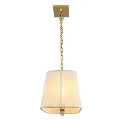 5-Light Beige Woven Thread Linear Cage Island Chandelier