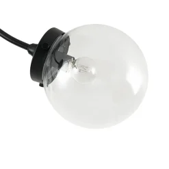 4-Light Bloom Clear Glass Globe Semi Flush Mount