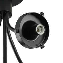4-Light Bloom Clear Glass Globe Semi Flush Mount