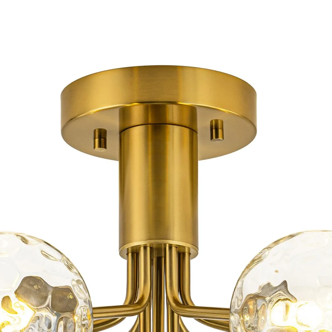 9-Light Bloom Water Glass Globe Tiered Sputnik Ceiling Light