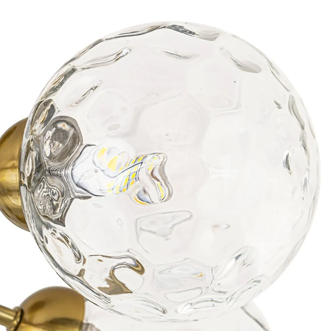 9-Light Bloom Water Glass Globe Tiered Sputnik Ceiling Light