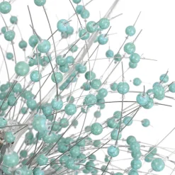 9-Light Blue Dandelion Firework Chandelier