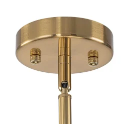 12-Light Brass Firework Opal Glass Globe Sputnik Chandelier
