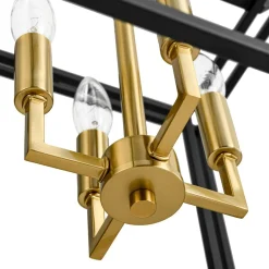 4-Light Candle Style Tiered Square Lantern Pendant