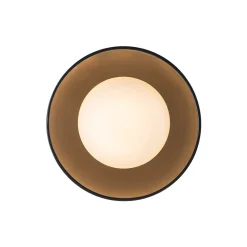 1-Light Ceramic Dome Frosted Shade Semi Flush Mount