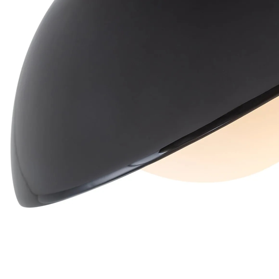 1-Light Ceramic Dome Frosted Shade Semi Flush Mount