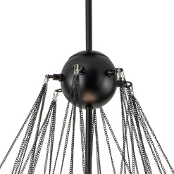 3-Light Cluster Frosted Glass Bubble Chandelier
