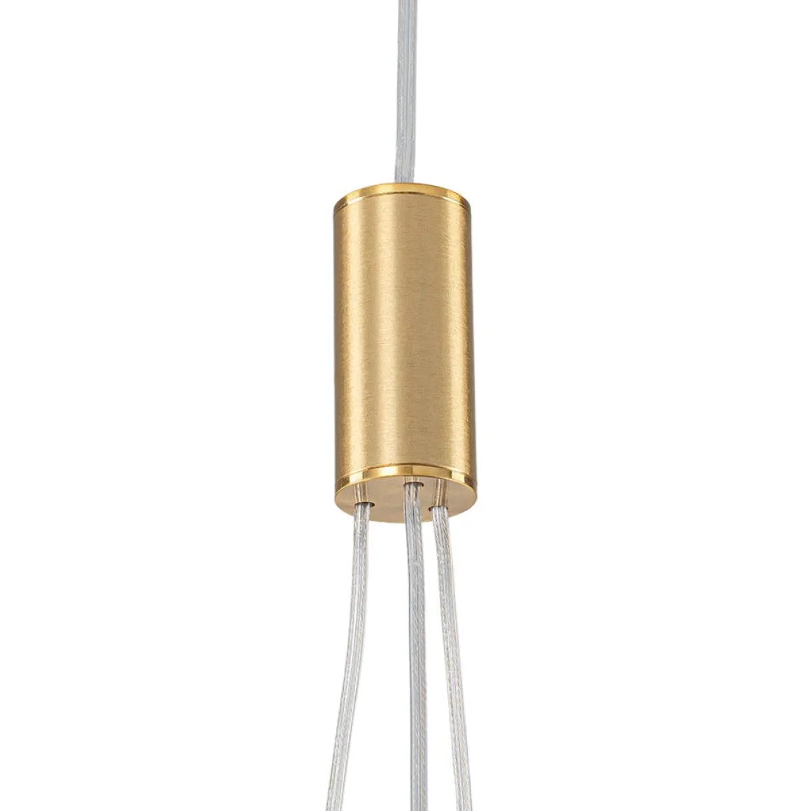 3-Light Cluster Gold Ruby Glass Globe Dimmable LED Pendant