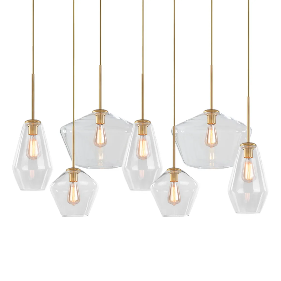 7-light Cluster Kitchen Island Pendant Lighting