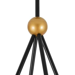4-Light Cluster White Fabric Cone Shade Chandelier