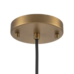 1-Light Corded Seeded Glass Globe Kitchen Pendant Light