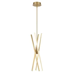4-Light Dimmable LED Tube Sputnik Chandelier