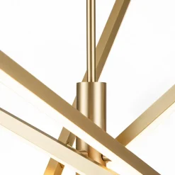 4-Light Dimmable LED Tube Sputnik Chandelier