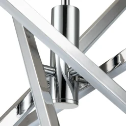 4-Light Dimmable LED Tube Sputnik Chandelier
