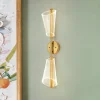 2-Light Dimmable LED Up Down Conical Vanity Wall Sconce