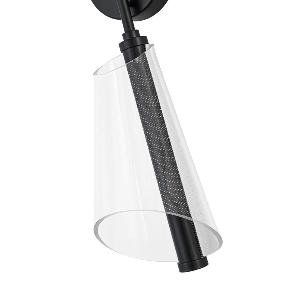 2-Light Dimmable LED Up Down Conical Vanity Wall Sconce