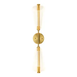 2-Light Dimmable LED Up Down Conical Vanity Wall Sconce