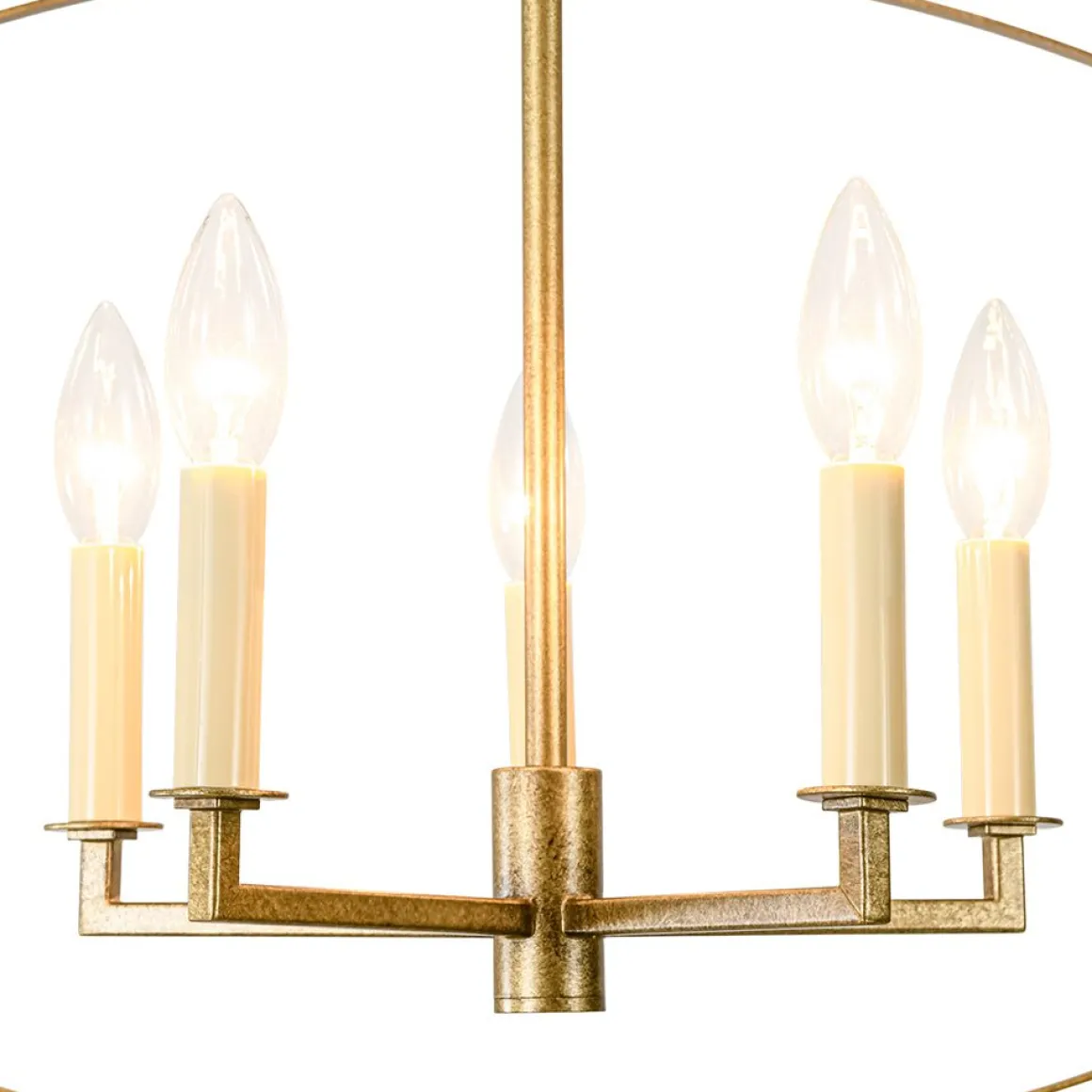 5-light French Antique Candle Style Lantern Pendant Chandelier