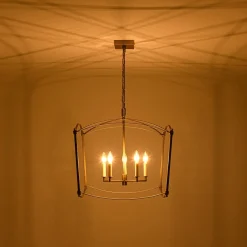 5-light French Antique Candle Style Lantern Pendant Chandelier