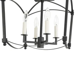 4-light French Antique Candle Style Lantern Semi Flush